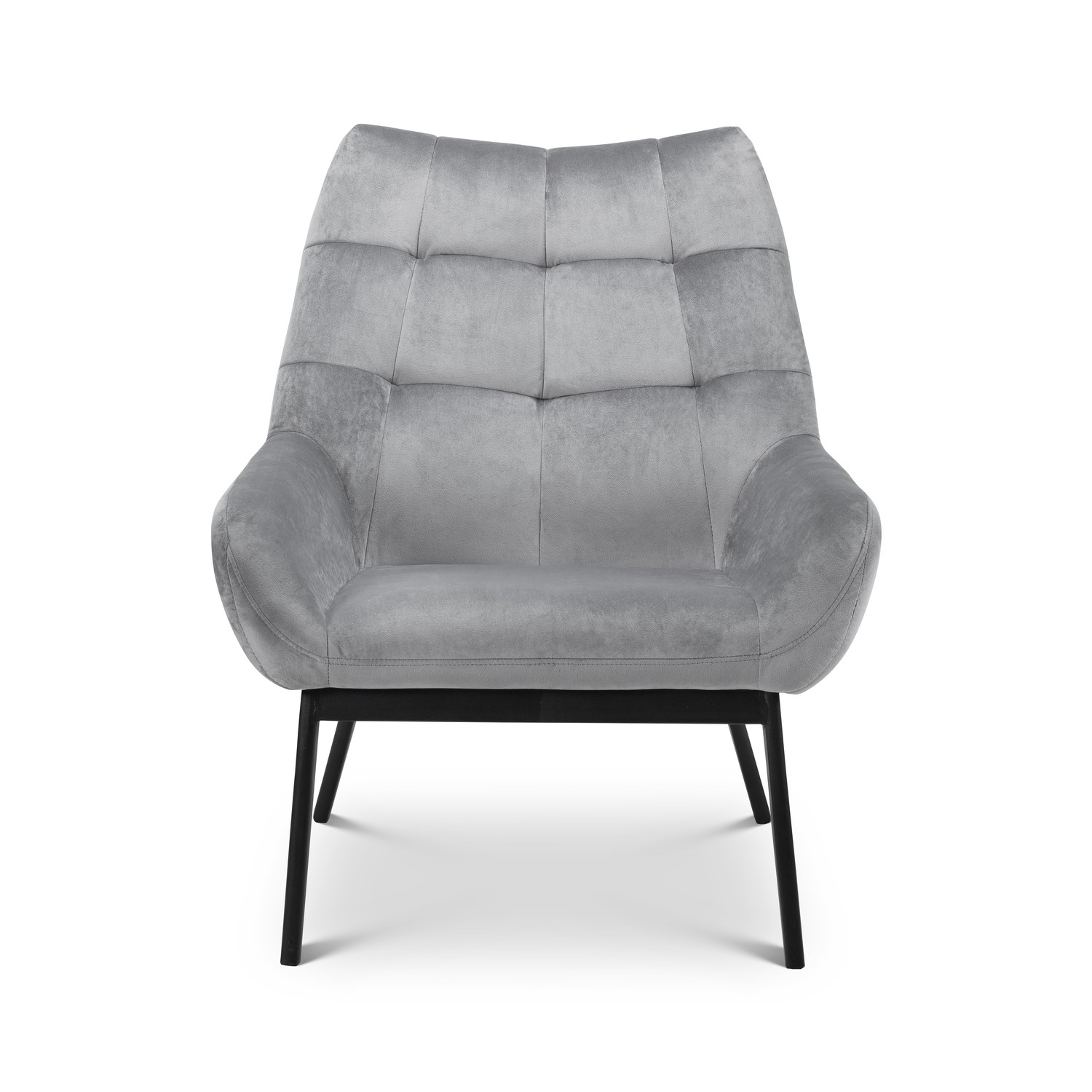 Read more about Grey velvet tufted accent chair julian bowen
